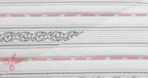 Ткань жаккард полиэстер 80605 2 bord9 white-grey