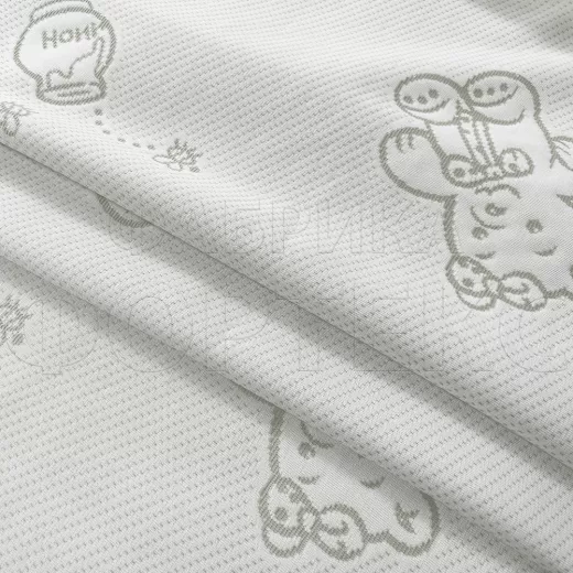 Матрасные комплектующие Матрасные ткани Трикотаж Трикотаж X4090 бело-зеленый купить ОПТОМ Фортекс