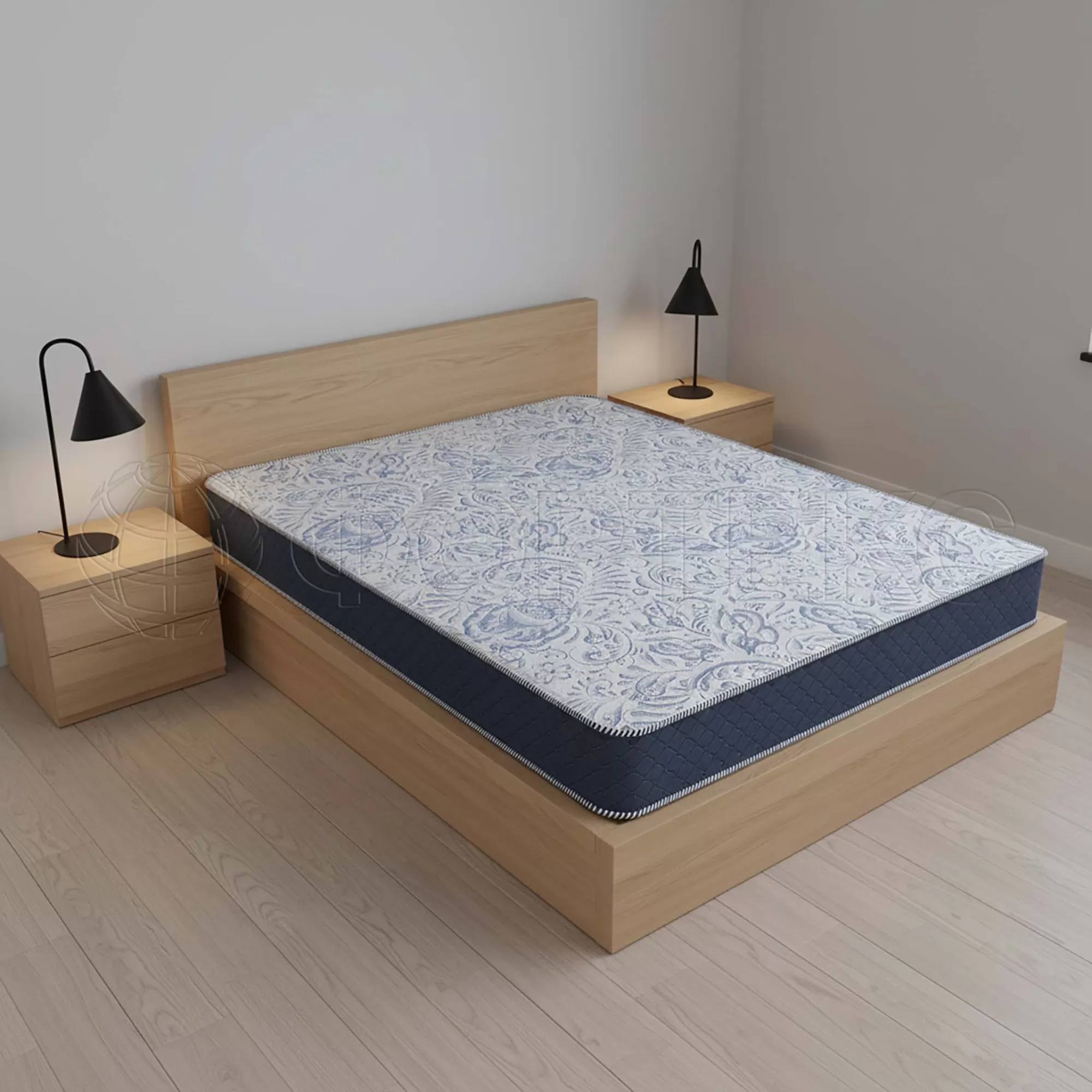 Матрасные комплектующие Матрасные ткани Трикотаж Авторский трикотаж FORTEX-2025 Трикотаж FRTX 25 015 Гжель купить ОПТОМ Фортекс