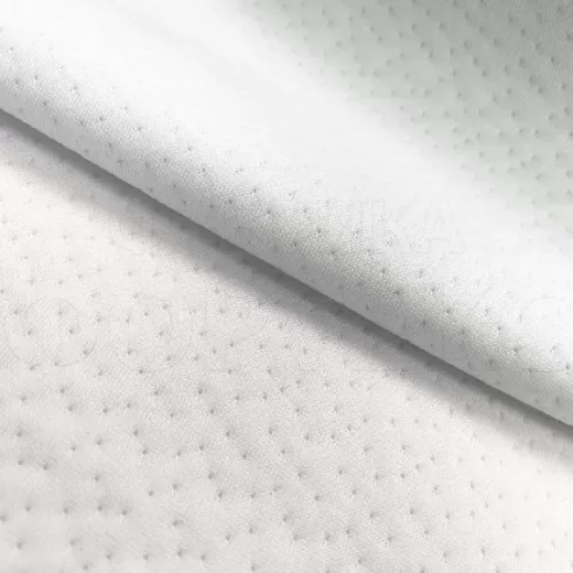 Матрасные комплектующие Матрасные ткани Трикотаж Матрасная ткань Точки хаос O215 белый купить ОПТОМ Фортекс