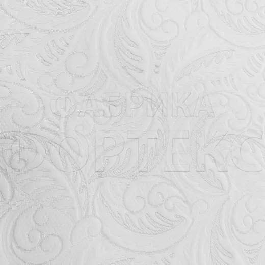 Трикотажное полотно LTD055 white FS матрасное белое, завиток