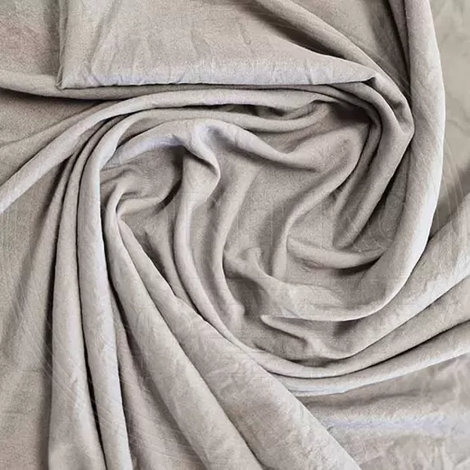 Микрофибра мятая 5JG-Cristal Gray 13-3801 C светло-серого цвета