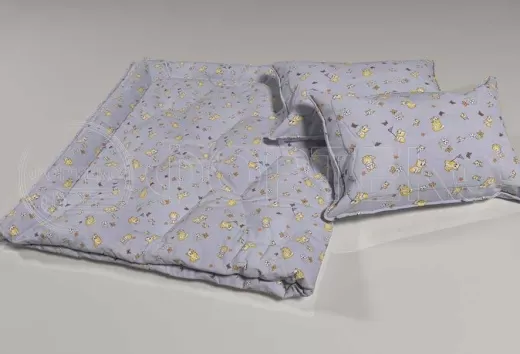 Поликоттон набивной оптом 01-729 blue А, котики