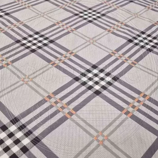 Микрофибра набивная серая 5BJ-1416-6 Ромбы