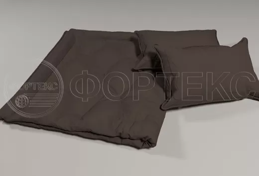 Микрофайбер однотонный 5BJ-State Black пантон 19-0814 оттенки коричневого