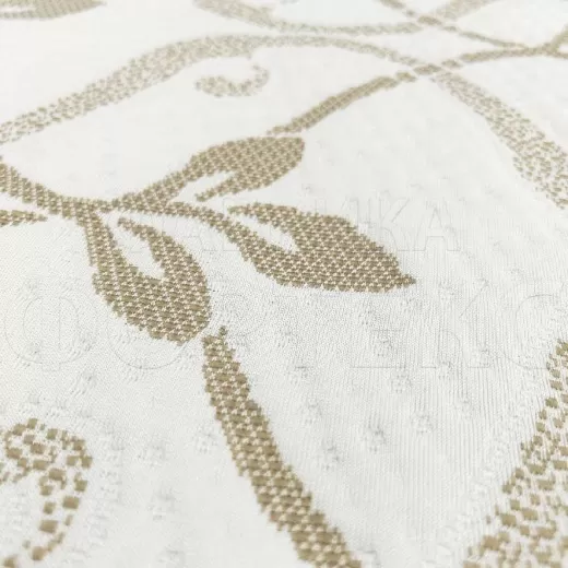 Матрасные комплектующие Матрасные ткани Трикотаж Трикотаж F024 бежево-белый купить ОПТОМ Фортекс