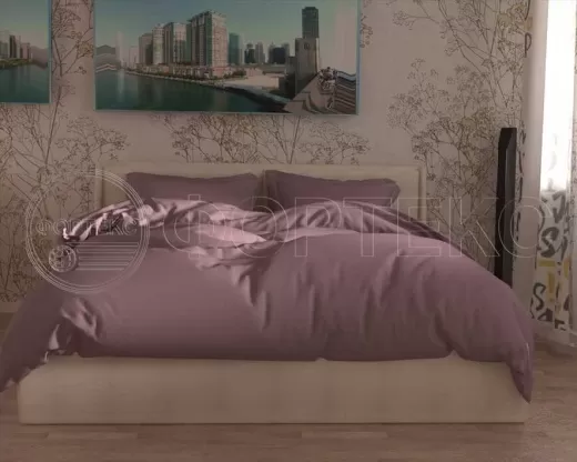 Ткань Твил-сатин гладкокрашеный Elderberry, оттенки розового, интерьер