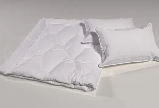 Ткань Тик полиэстер 6-White белый, без рисунка, интерьер