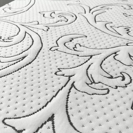 Трикотажное полотно X1843 FS черно-белая оптом для матрасов