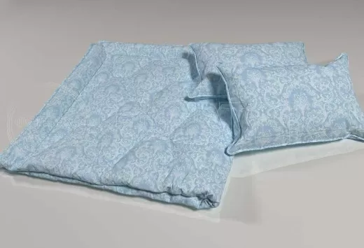 Ткани для постельного белья оптом Поликоттон 019-1001 blue купить ОПТОМ Фортекс