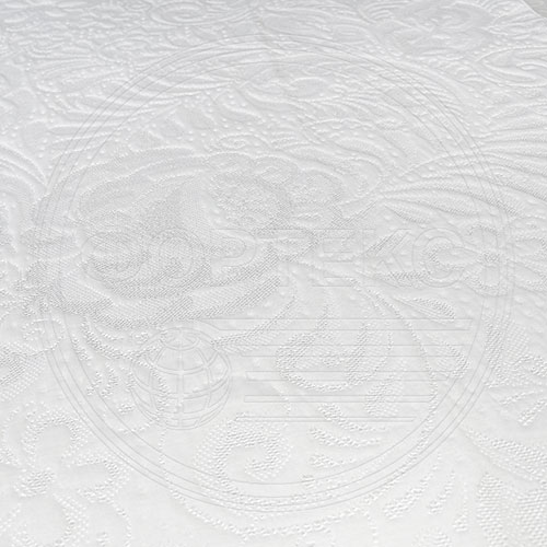 Трикотажное полотно FRTX 25 015 Гжель Белыйдля матрасов и наматрасников