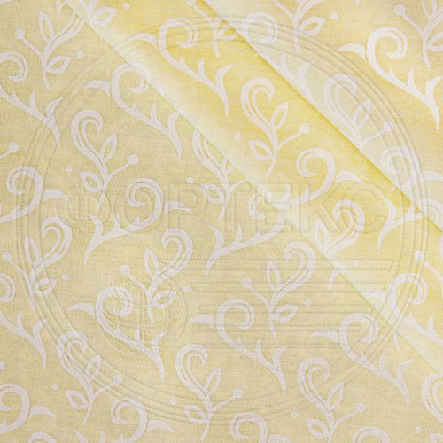 Поликоттон «белое на белом» 01-008 beige бежевый, рисунок завиток