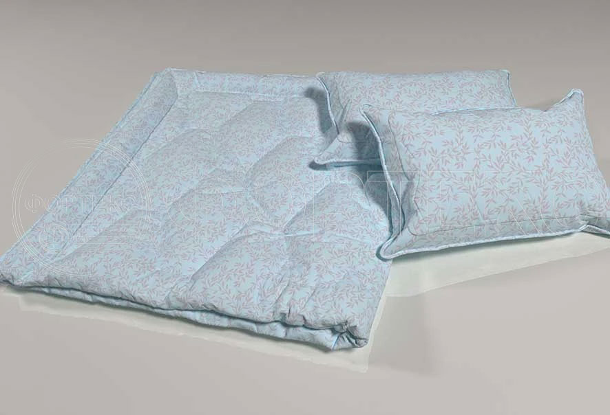 Ткани для постельного белья оптом Поликоттон 019-007 blue купить ОПТОМ Фортекс