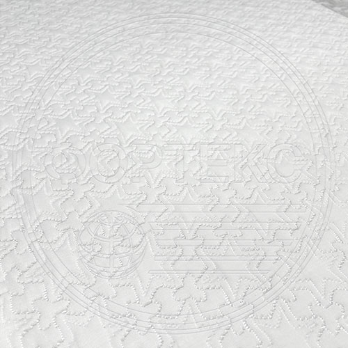 Трикотажное полотно FRTX 25 041 Звездочки Белый матрасная ткань оптом