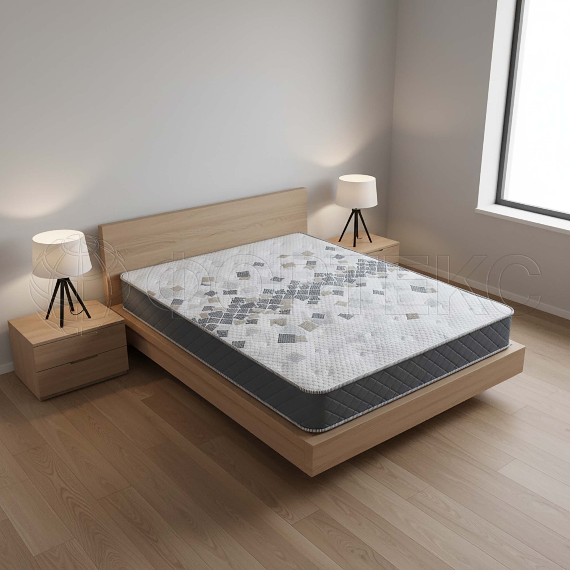 Трикотаж Фабрики Матрасная ткань ST 037-43 Black/Brown 8.4/Grey 9.2 FS купить ОПТОМ Фортекс