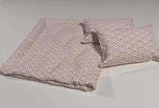 Микрофибра набивная беж. 5BJ-2169, рисунок чешуя