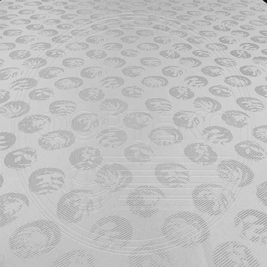 Матрасная ткань CIRCLE white