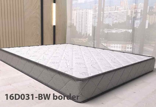 Жаккард синтетический 16D031-BW border для боковой части матраса