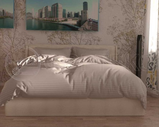 Страйп Сатин 79-1*1 Crystal Grey оттенки серого, интерьер