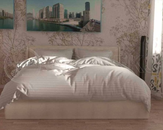 Страйп Сатин 7A9-3*3 White белый