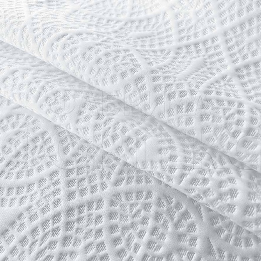 Трикотажное полотно ST 03-1-0-280 FS белое, абстрактный рисунок