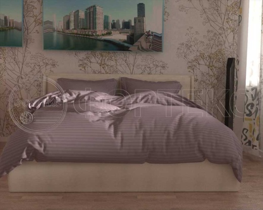 Страйп Сатин 79-1*1 Elderberry оттенки розового, интерьер