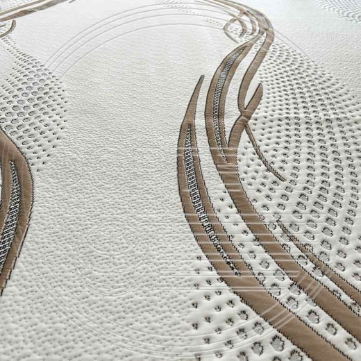 Трикотажное полотно ST 082-38 Black/Brown 8.4/ Grey 9.2 FS для производства матрасов проекция