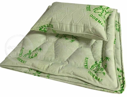 Глосс Сатин (Поплекс) с напылением Bamboo silver одеяло