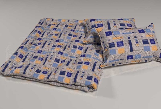 Поликоттон набивной оптом 01-45249 blue A, геометрия