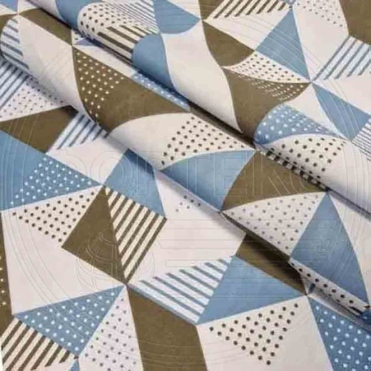 Микрофайбер набивной-пигмент цветной 5BJ-1762 с геометрическим рисунком