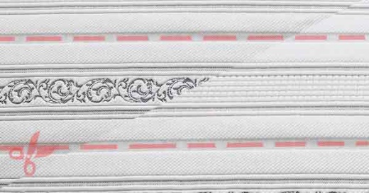 Ткань жаккард полиэстер 80605 2 bord9 white-grey