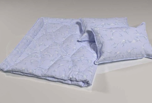 Ткань Тик хлопок набивной 39-99 blue сакура, интерьер