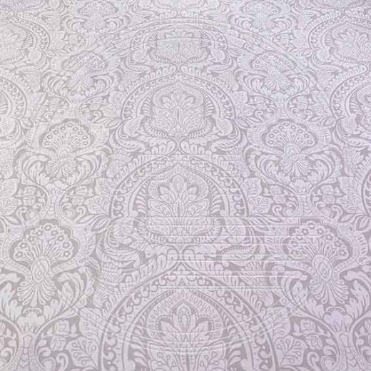 Тик смесовый набивной A1-5451 pink розовый, дамасский узор