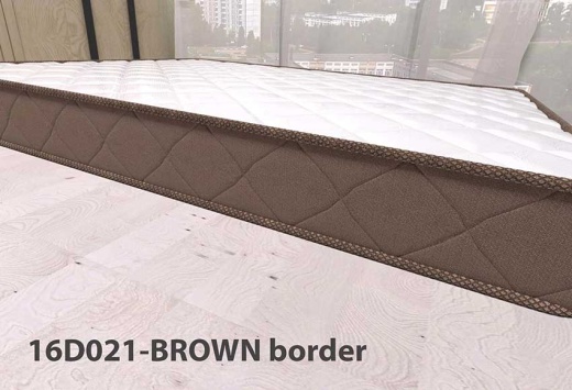 Ткань жаккард полиэстер 16D021-BROWN border для производства матрасов