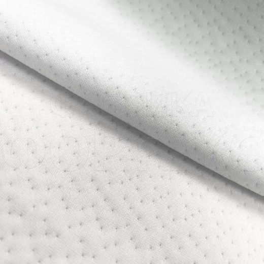 Матрасные комплектующие Матрасные ткани Трикотаж Матрасная ткань Точки хаос O215 белый купить ОПТОМ Фортекс