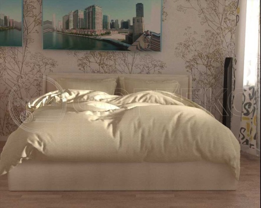 Ткань с жаккардом 79-Beige KL мелкие квадраты, интерьер