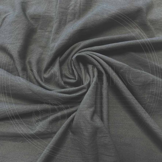 Микрофайбер мятый 5BJ-Charcoal Gray 18-0601 C темно-серого цвета