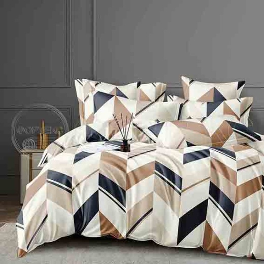 Сатин набивной 219-9417 main цветной с геометрическим дизайном