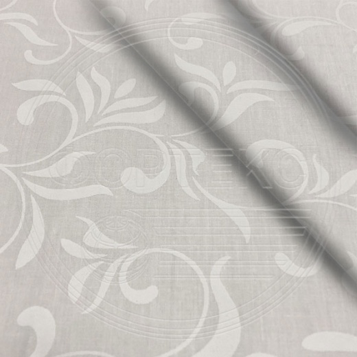 Ткань Тик хлопок набивной 3A9-14190 бежевый, завиток